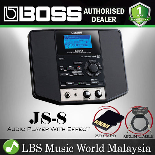 Boss JS-8 eBand Audio Player with Guitar Effects Portable Speaker for Mic and Guitar (JS8 JS 8)
