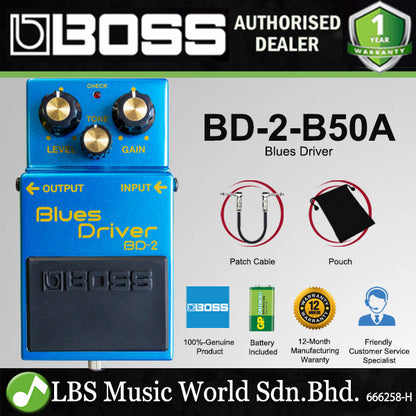 Boss BD-2 Blues Driver Guitar Effects Pedal (BD2 / BD 2)