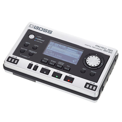 Boss Micro BR-80 8 Track Digital Recorder Audio Interface Recording Device (BR80 BR 80)
