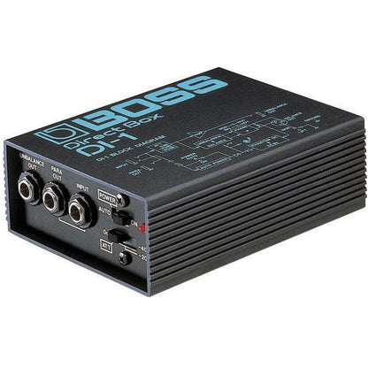 Boss DI-1 Direct Box Operates on a 9-volt Battery or Phantom Power from Mixer (DI1 DI 1)