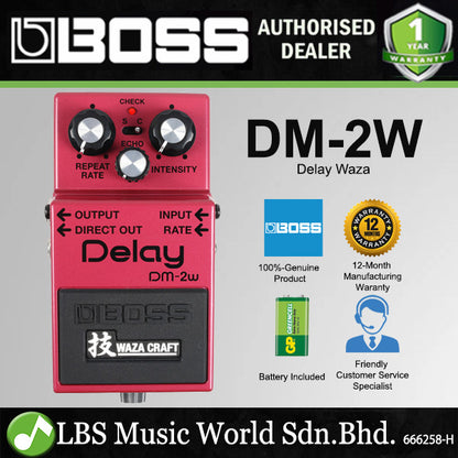 BOSS DM-2W Delay Effect Waza Craft Guitar Pedal Effect Pedal (DM2W DM2)