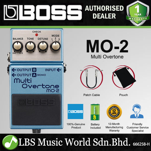 Boss MO-2 Multi Overtone Guitar Effect Pedal Foot Switch Processor (MO2 MO 2)
