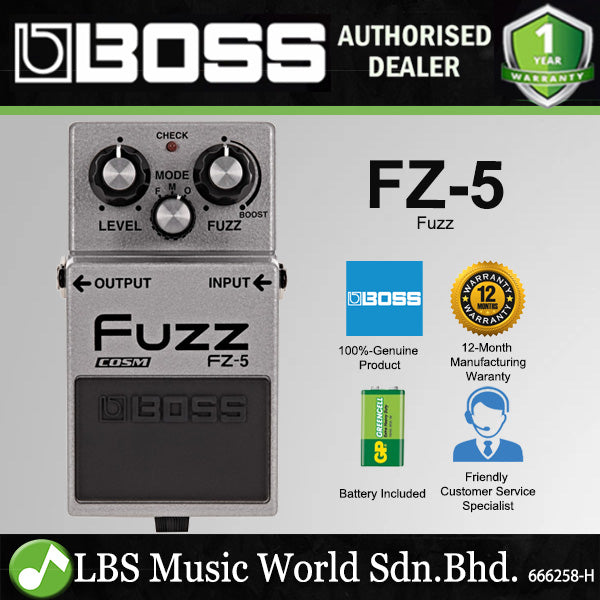 Boss FZ-5 Fuzz Guitar Effect Pedal Foot Switch Processor (FZ5 FZ 5)