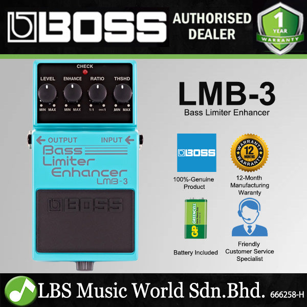 Boss LMB-3 Bass Limiter Enhancer Guitar Effect Pedal Foot Switch Processor (LMB3 LMB 3)