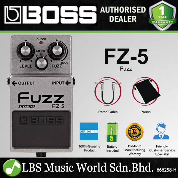 Boss FZ-5 Fuzz Guitar Effect Pedal Foot Switch Processor (FZ5 FZ 5)