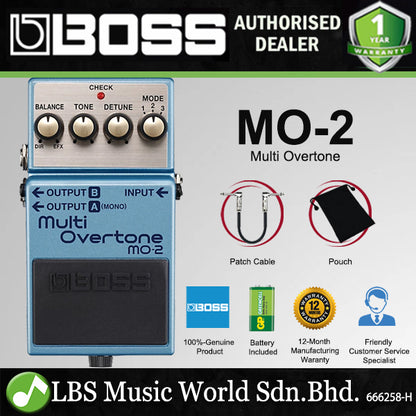 Boss MO-2 Multi Overtone Guitar Effect Pedal Foot Switch Processor (MO2 MO 2)