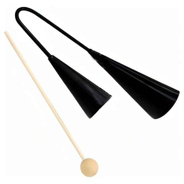 BSL AG2 2 Notes Agogo Bell Musical Percussion Instrument Black