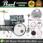 Pearl RS525SB/C Roadshow 5 Pieces Drum Set Package with BSL A Series Cymbals (RS525SB Roadshow)