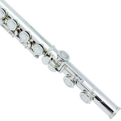 BSL Flute C Key for Beginner Student with Case and Acessories - Nickel / Silver