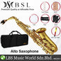 BSL Alto Saxophone Gold E Flat Electrophoresis with Case - Lacquer
