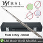 BSL Flute C Key for Beginner Student with Case and Acessories - Nickel / Silver