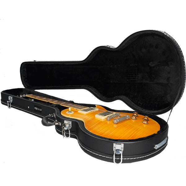 BSL LPWC1 Les Paul Hardshell Wood Lp Leather Single Cutaway Electric Guitar Hardcase