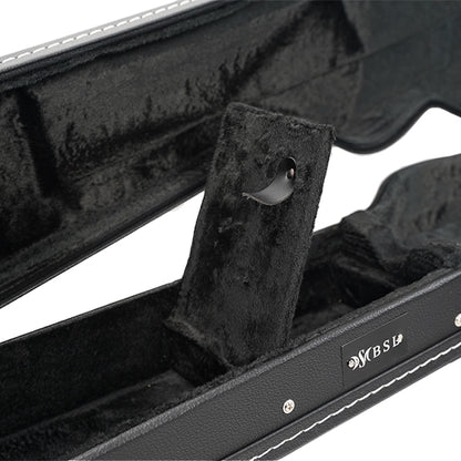 BSL LPWC1 Les Paul Hardshell Wood Lp Leather Single Cutaway Electric Guitar Hardcase