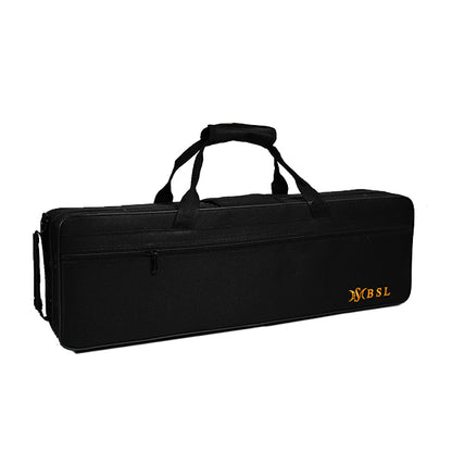 BSL Soprano Saxophone B Flat Split Pipe Wind Instrument with Case - Lacquer