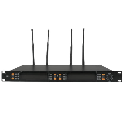 BSL FS8801 4 Channel Handheld Wireless Microphone Systems with Adjustable Mic Frequency