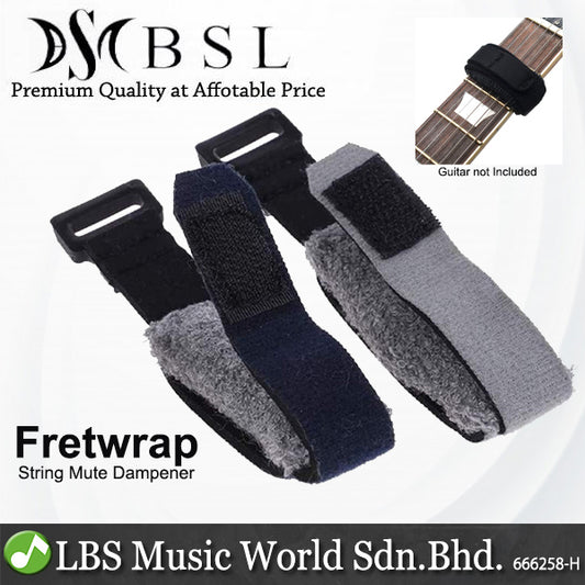 BSL Fretwrap 18CM Solo Adjustable Tension Mute and String Muting Guitar Fretboard Muffler Wrap