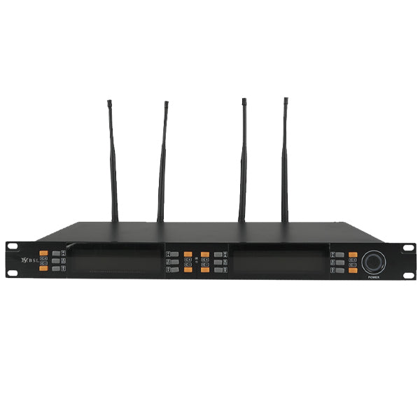 BSL FS8801 4 Channel Wireless Conference Microphone System with UHF Gooseneck Desktop Mic