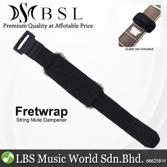 BSL Fretwrap 18CM Solo Adjustable Tension Mute and String Muting Guitar Fretboard Muffler Wrap