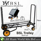 BSL Foldable Trolley Heavy Duty Multi Cart for Electric Guitar Speaker Amplifier and Transportation
