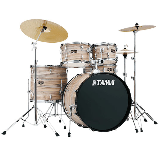 Tama Imperialstar IE52KH6W 5 Piece Drum Set with BSL A Series Cymbals Set - 22 inch Bass Drum (Imperial Star)