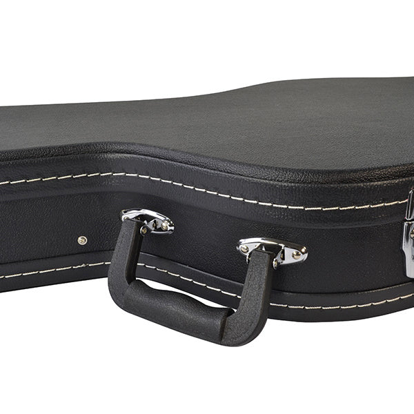 BSL AWC1 Dreadnought Acoustic Guitar Hard Wood Case Hardcase - Black