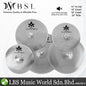 BSL 5 Piece A Series Silent Cymbals with 14" Hi-Hats 16" 18" Crash, and 20" Medium Ride Cymbal (Low Volume Quite Mute)