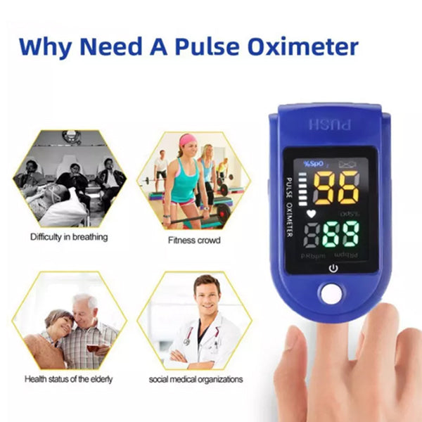 BSL LK-87 Medical Fingertip Pulse Oximeter for Blood Oxygen Level Detector Indicator & Heart Rate Meter