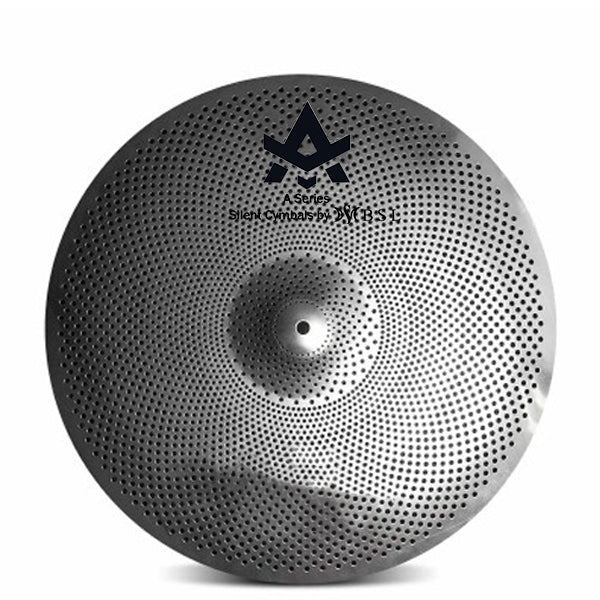 BSL 5 Piece A Series Silent Cymbals with 14" Hi-Hats 16" 18" Crash, and 20" Medium Ride Cymbal (Low Volume Quite Mute)