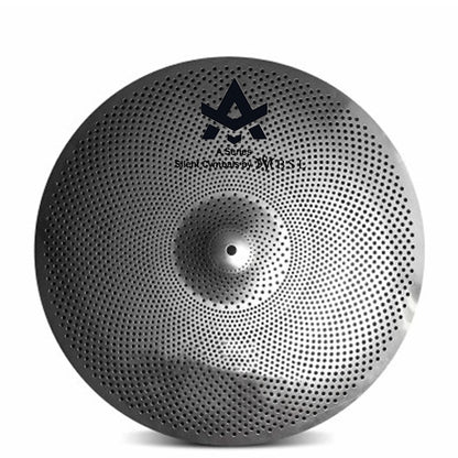 BSL 5 Piece A Series Silent Cymbals with 14" Hi-Hats 16" 18" Crash, and 20" Medium Ride Cymbal (Low Volume Quite Mute)