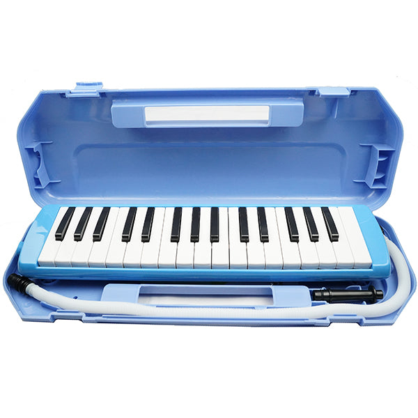 BSL ML32K 32 Keys Pianica Melodica Melodion with Flexible Long Pipe with Short Mouthpieces and Piano Case