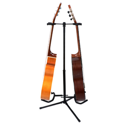 BSL J-32 Double Adjustable Guitar Stand with 2 Holder for Acoustic Electric Classical Bass (J32)