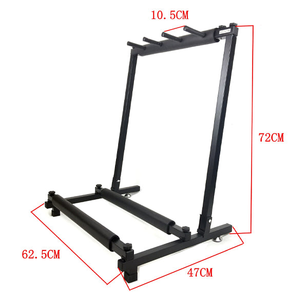 BSL Multi Guitar Foldable Universal Display Rack and Stand Suitable For All Guitar (3 Way)
