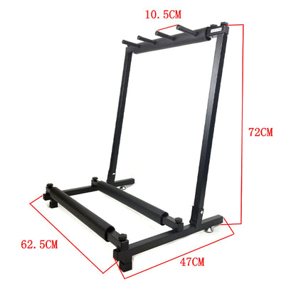 BSL Multi Guitar Foldable Universal Display Rack and Stand Suitable For All Guitar (3 Way)