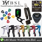 BSL Guitar Accessories Set with Ziko String, Capo, Tuner, Pick, Pick Holder, Strap and Guitar Stand