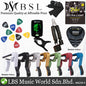 BSL Guitar Accessories Set with Ziko String, Capo, Tuner, Pick, Pick Holder, Strap and Guitar Stand