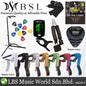 BSL Guitar Accessories Set with Ziko String, Capo, Tuner, Pick, Pick Holder, Strap and Guitar Stand