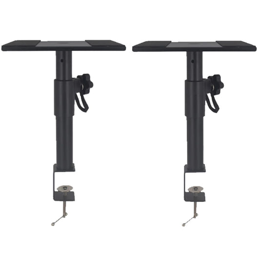 BSL SST12 Studio Monitor Desktop Speaker Stand Desktop with Clamp On Up to 5 Inch Speakers - Pair