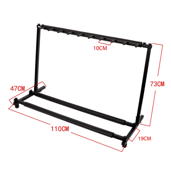 BSL 9 Way Guitar Foldable Universal Display Rack and Stand Suitable For All Guitar (9 Way)