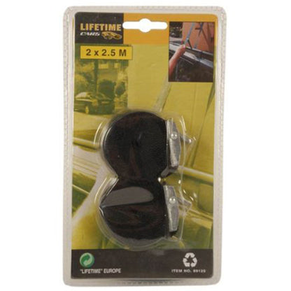 BSL Lifetime 89125 Truck Tie Down Cargo Strap Luggage Lashing Ratchet Belt Buckle, Car Tie Down Strap, Ratchet Tie Down Strap (2 X 2.5M)