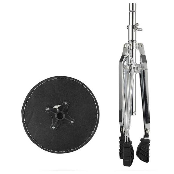 BSL MLX110-E Adjustable Double Brace Drum Throne for Drum Set Chair Seat with Chrome Hardware