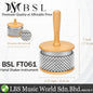 BSL FT061 4 Inch Cabasa Hand Shaker Instrument with Stainless Steel Bead and Wood Handle