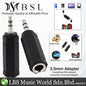 BSL 3.5mm TRS Male to 6.35mm 1/4" Female Adapter Headphone Microphone Stereo Jack Audio Connector, Adaptor, Converter, Adapter or Adapter - 1 Piece