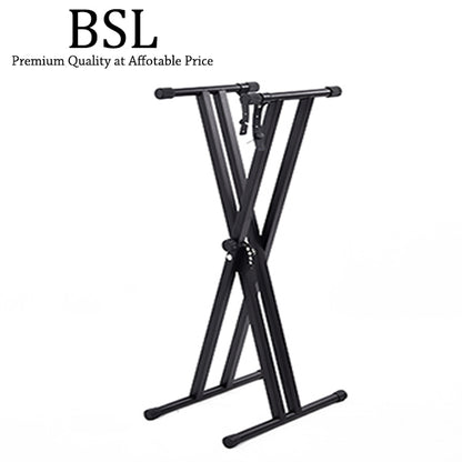 BSL Q2X and KB01 Keyboard Stand and Bench Package - Chair Stool Seat (Pack)