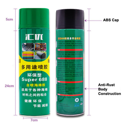BSL Super 688 900ml Adhesive Spray Insulation Foam and Glue for Sponge, Soundproof, and Acoustic Foam