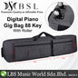 BSL 88 Keys Digital Piano Gig Bag For Keyboard, Organ and Piano with Roller Carry Soft Case