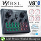 BSL V8 Plus Bluetooth USB Sound Card Recording Interface Broadcast Live for Phone and PC (V8BT V 8)