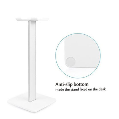 BSL Multi Function Headphone Stand for Headset Earphone Display Bracket Hanger Holder -HPS-1 White