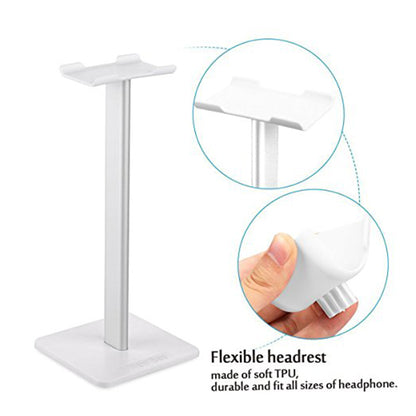 BSL Multi Function Headphone Stand for Headset Earphone Display Bracket Hanger Holder -HPS-1 White