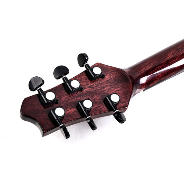 BSL M-D10S Cutaway Dreadnought Acoustic Solid Top Full Mahagony Wood Guitar Package