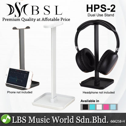 BSL HPS-2 Multi Function Headphone Stand for Headset Earphone Display Bracket Hanger Holder